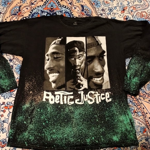 🖤BRAND NEW🖤POETIC JUSTICE🖤 Long Sleeved T Shirt - Picture 1 of 4